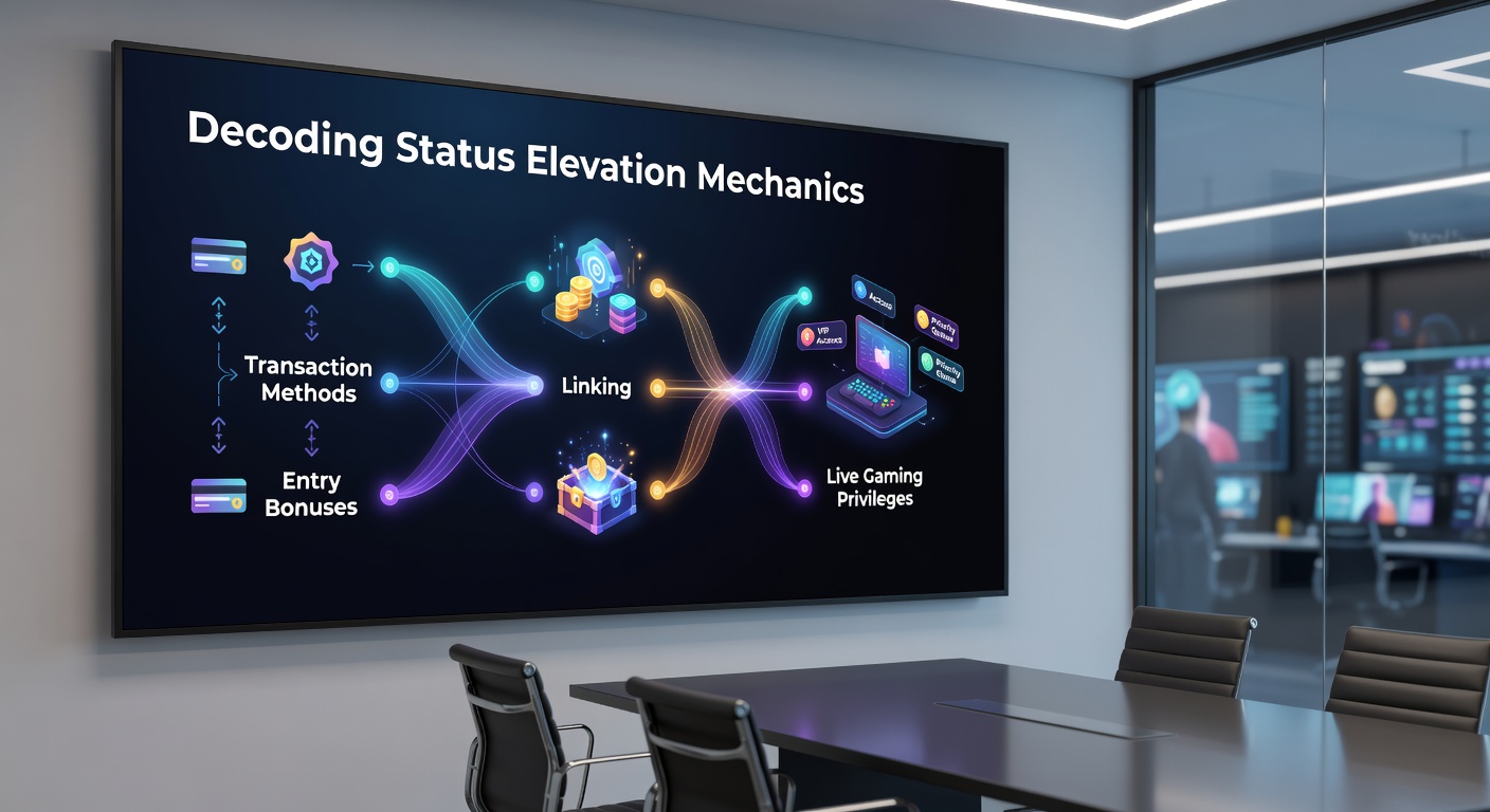 Diagram van VIP-tier progressie via transactiemethoden in live gaming