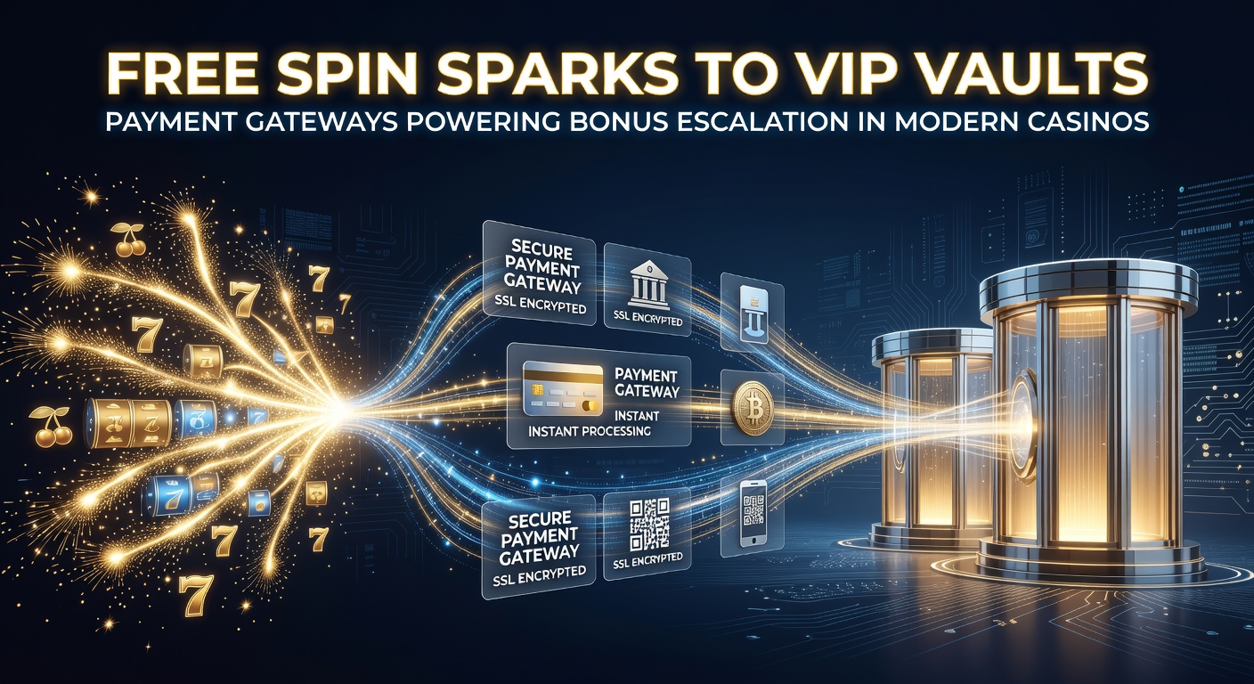 Grafische weergave van digitale betalingsstromen die free spins en VIP-bonussen verbinden in online casino-omgevingen, met symbolen voor snelle transacties en escalerende beloningen