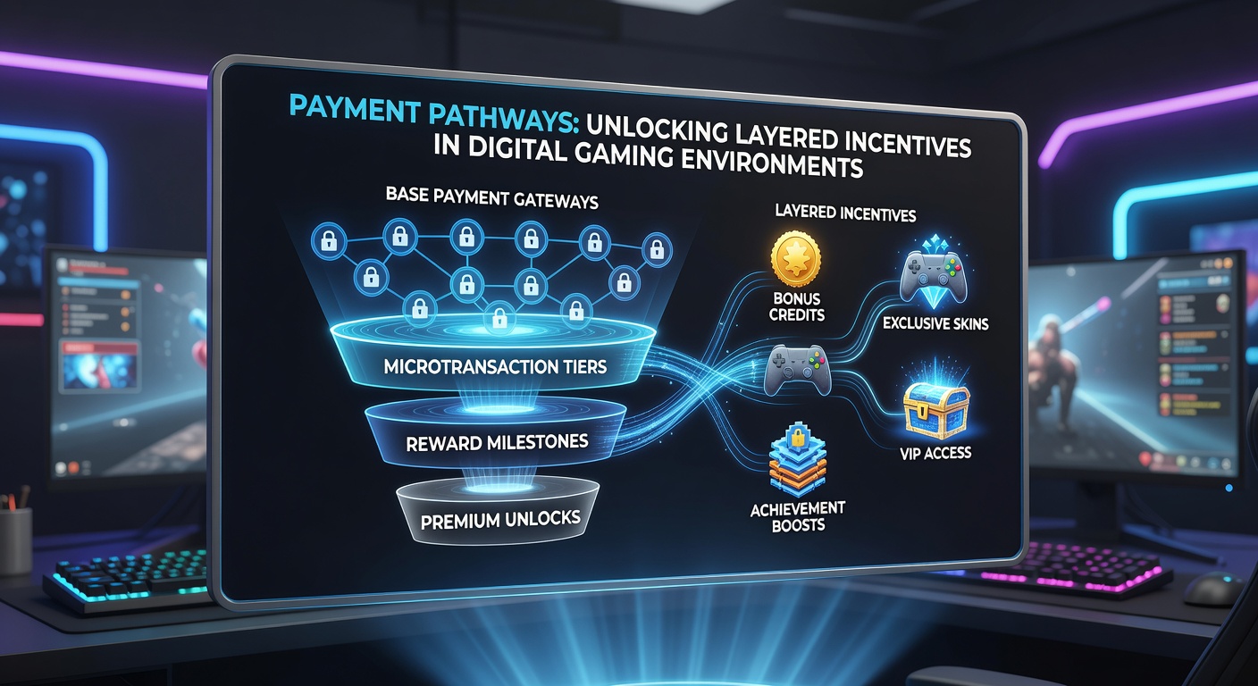 Diagram van gelaagde beloningsstructuren verbonden met betalingsmethoden in digitale games