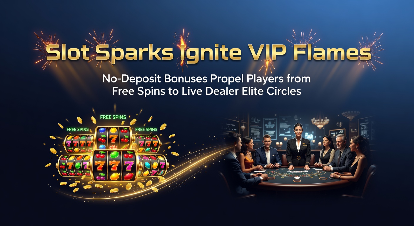 Spannende slotmachine met vuurwerk-effecten en VIP-loge op de achtergrond, symboliserend de opmars van gratis spins naar elite live casino-ervaringen