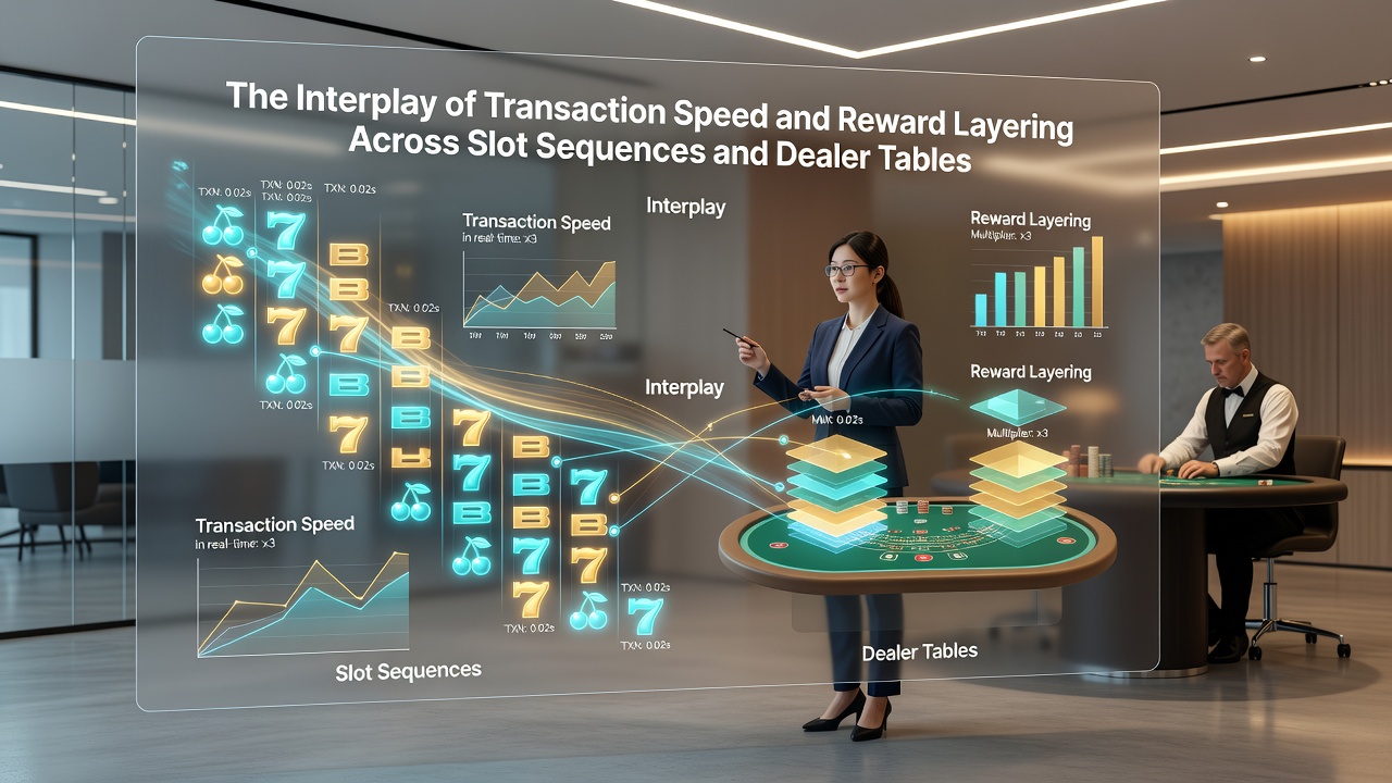 Diagram van beloningsopbouw die slots verbindt met live dealer tafels via snelle betalingen